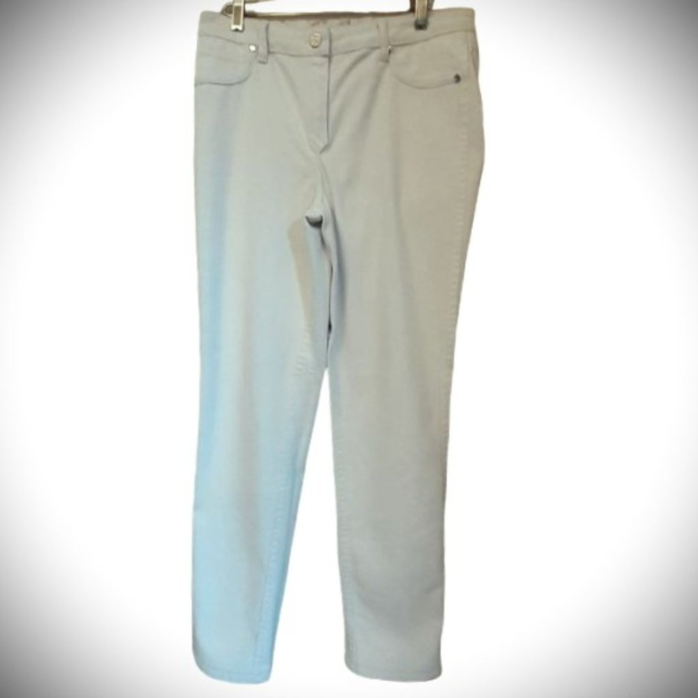 TWO LOOKS 1 PAIR REVERSIBLE High Rise! STRETCH jeans JEGGING-LIKE  SZ 8 euc